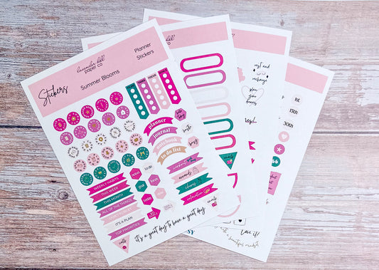 Planner Sticker Pack- Summer Blooms