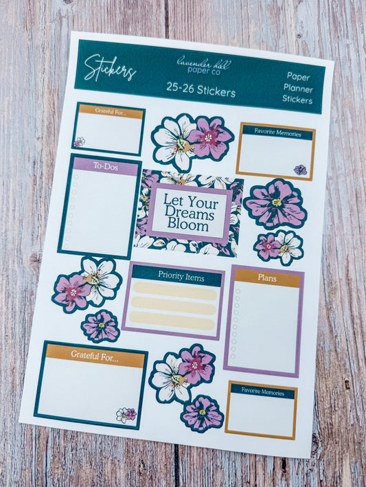 Mid Year 25-26 Planner Stickers