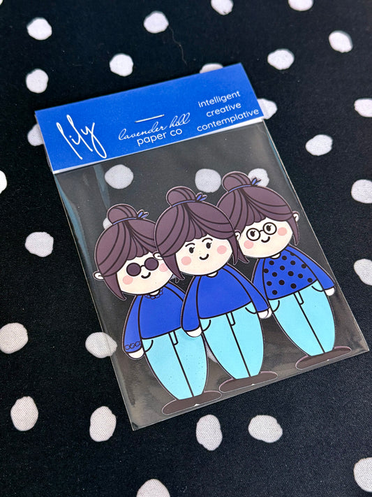 Flower Girl Stickers- Lily