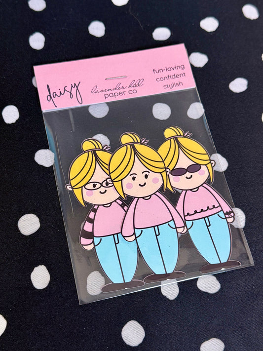 Flower Girl Stickers- Daisy