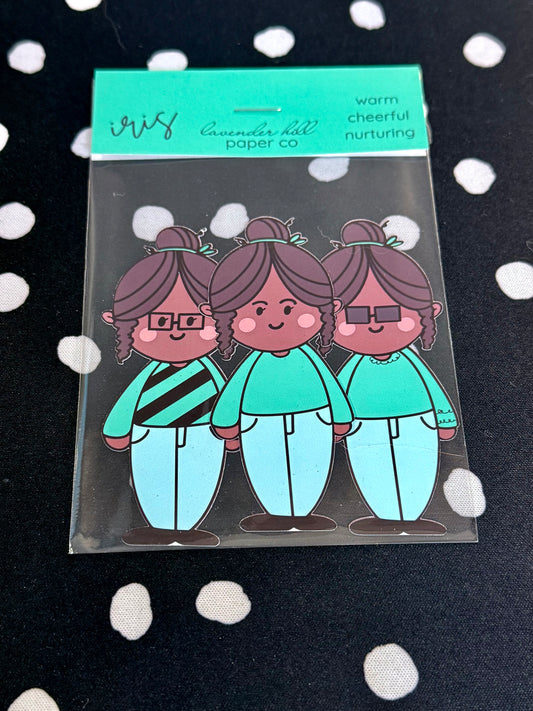 Flower Girl Stickers- Iris