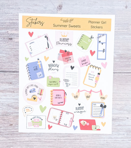 Planner Girl Stickers- Summer Sweets