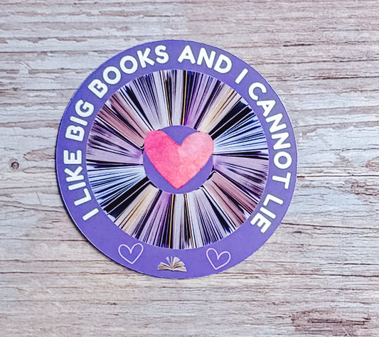 Bookish Sticker- I Like Big Books