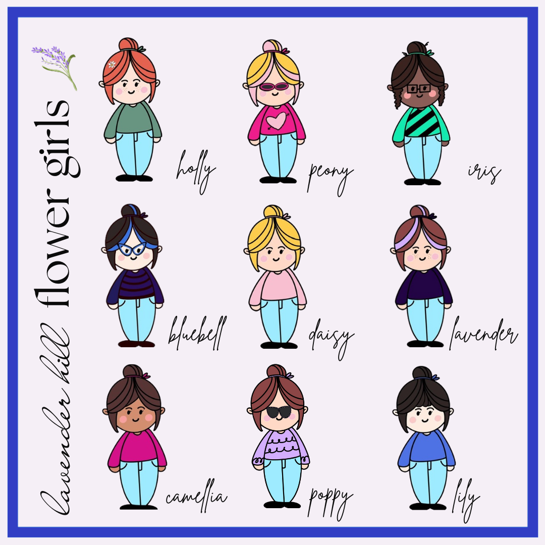 Flower Girl Stickers