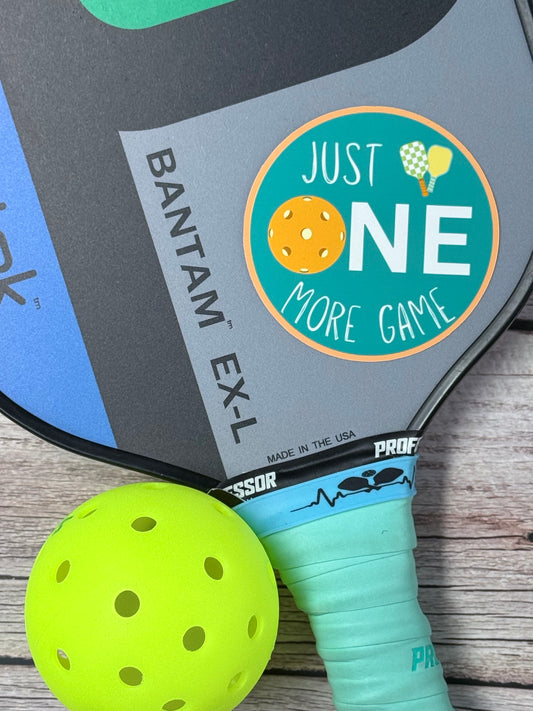 Pickleball Sticker- Just ONE more game