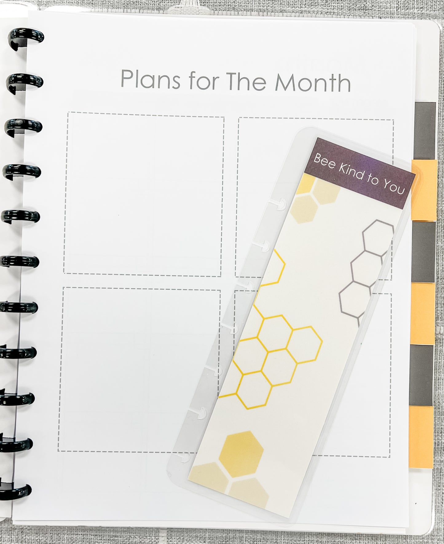 Undated Bee-YOU-tiful Monthly Planner