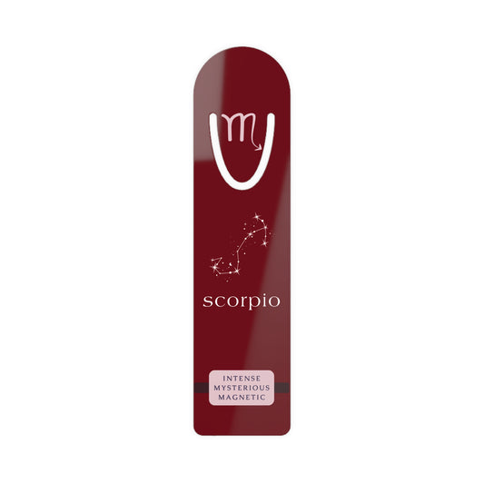 Scorpio Constellation Metal Bookmark — Intense. Mysterious. Magnetic. Zodiac Gift