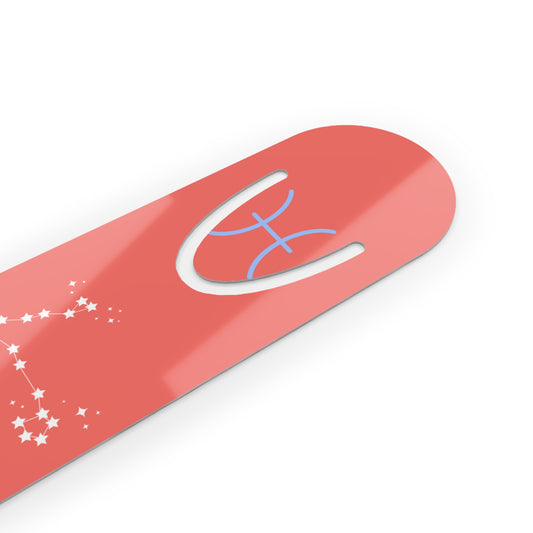 Pisces Constellation Metal Bookmark — Dreamy. Compassionate. Creative. Zodiac Gift