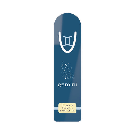 Gemini Constellation Metal Bookmark — Curious. Playful. Expressive. Zodiac Gift