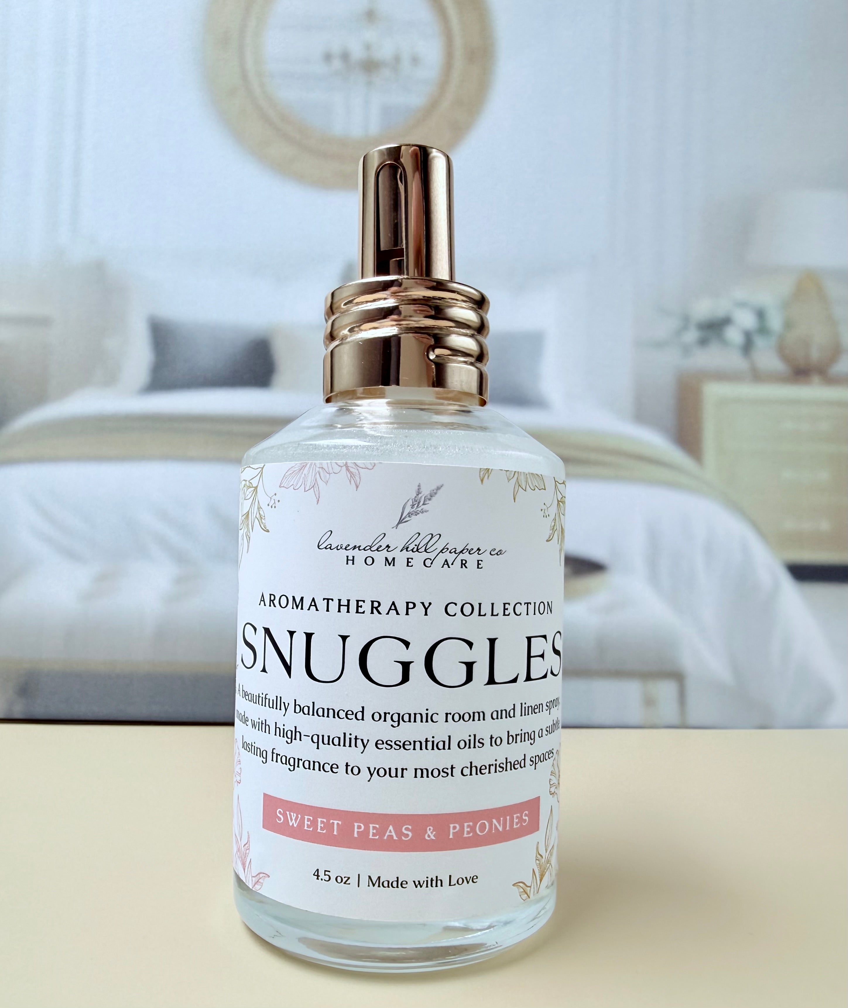 Luxury Linen & Room Spray- SNUGGLES – Lavender Hill Paper Company