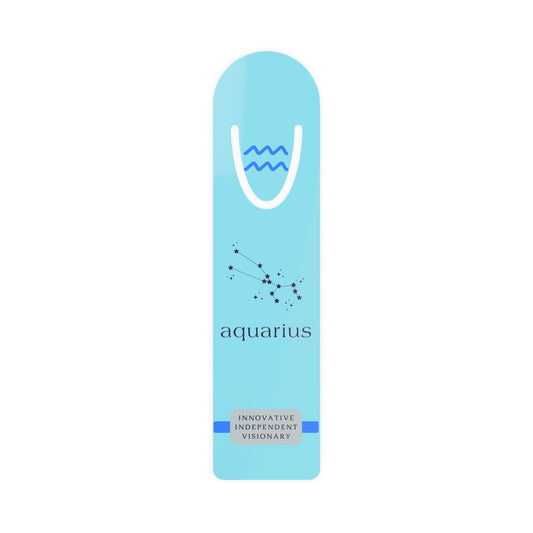 Aquarius Constellation Metal Bookmark — Innovative. Independent. Visionary. Zodiac Gift