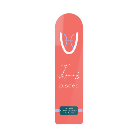 Pisces Constellation Metal Bookmark — Dreamy. Compassionate. Creative. Zodiac Gift