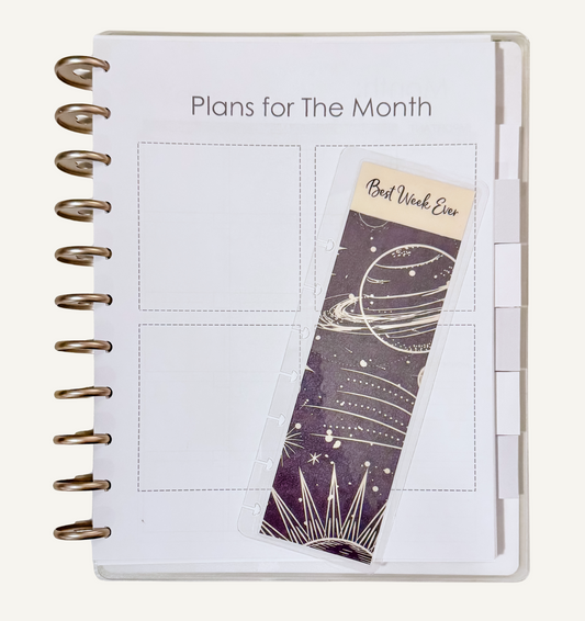 Undated Starry Monthly/Weekly Planner