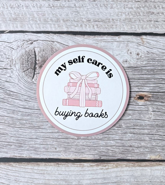 Bookish Sticker- Self Care