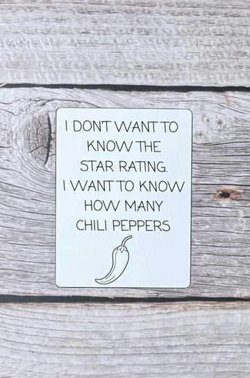 Bookish Sticker- Chili Peppers