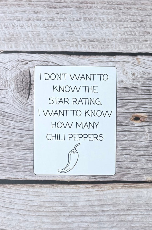 Bookish Sticker- Chili Peppers