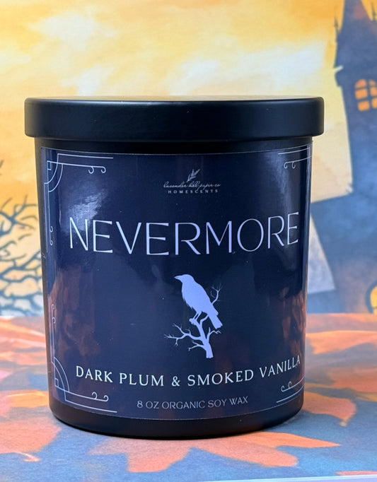 Halloween Candle- Nevermore