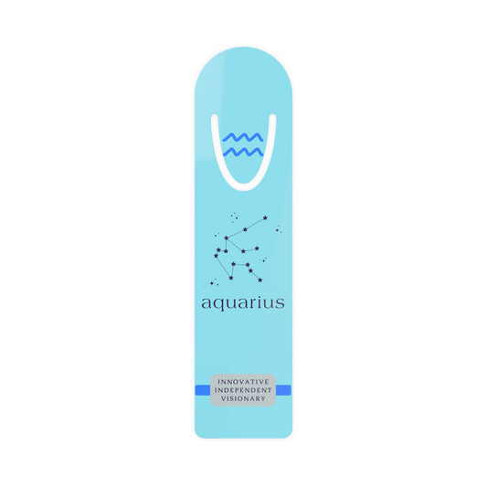 Aquarius Constellation Metal Bookmark — Innovative. Independent. Visionary. Zodiac Gift