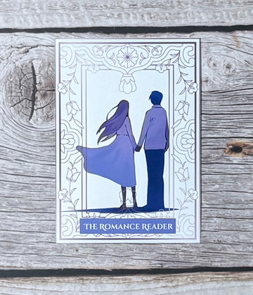 Bookish Sticker- Tarot Card:  The Romance Reader