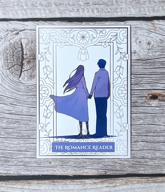 Bookish Sticker- Tarot Card:  The Romance Reader