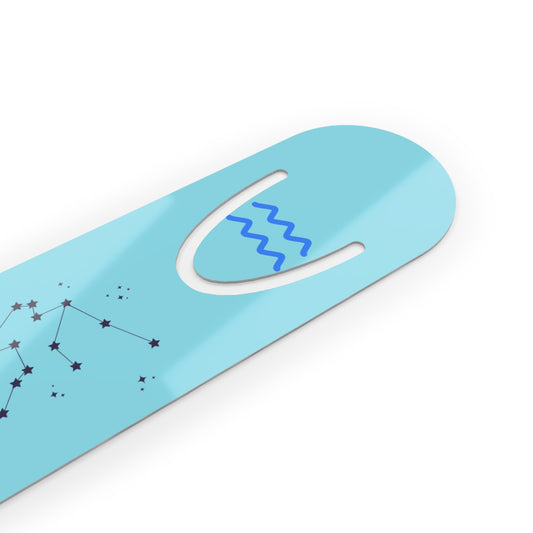 Aquarius Constellation Metal Bookmark — Innovative. Independent. Visionary. Zodiac Gift