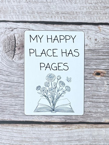 Bookish Sticker- Happy Place