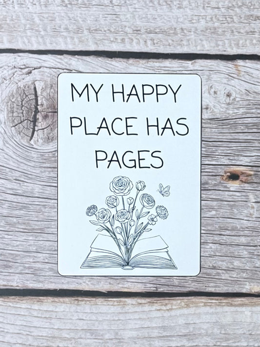 Bookish Sticker- Happy Place