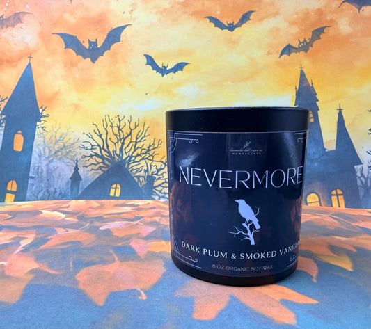 Halloween Candle- Nevermore