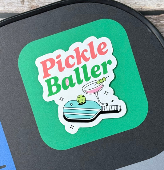 Pickleball Sticker- Pickle Baller