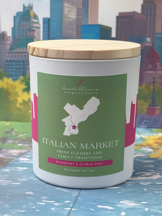 Philadelphia Neighborhood Candle- Italian Market