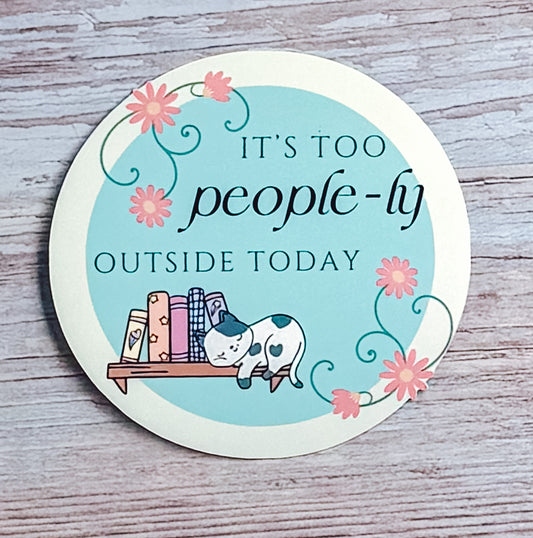 Bookish Sticker- Too People-ly