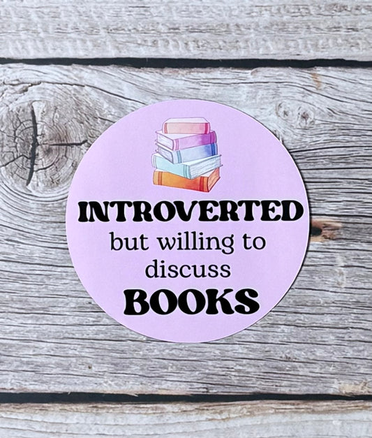 Bookish Sticker- Introverted