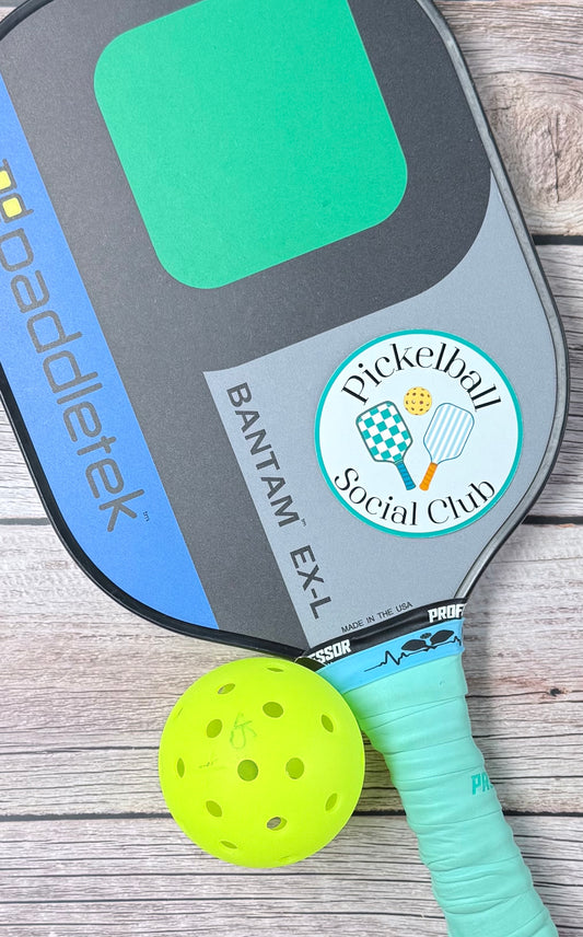 Pickleball Sticker- Pickleball Social Club (Green)