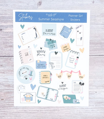 Planner Girl Stickers- Summer Seashore