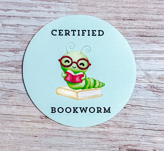 Bookish Sticker- Bookworm