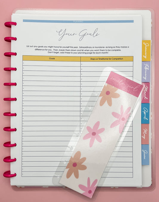 2025 Monthly Planner- Groovy Daisies