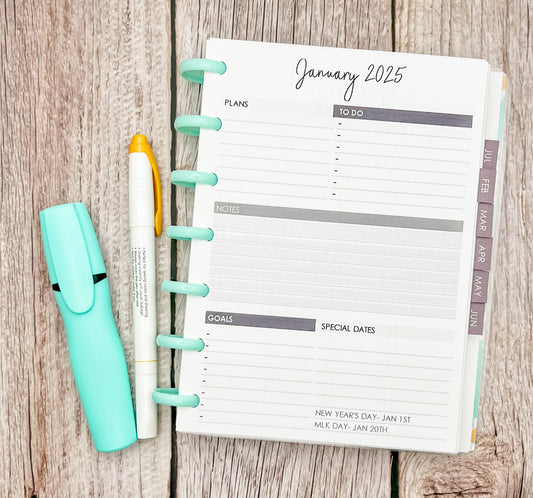 Mini Daisy 2025 Planner