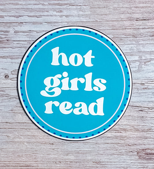 Bookish Sticker- Hot Girls Read