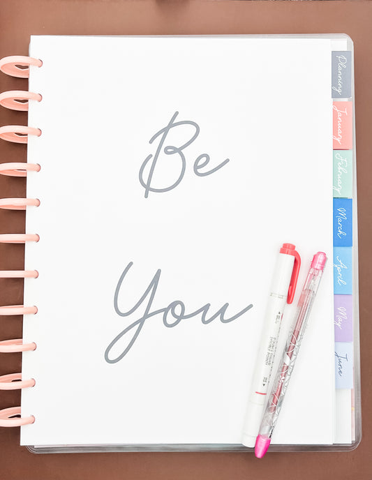 2025 Be You - Be Glamorous Monthly/Weekly Planner