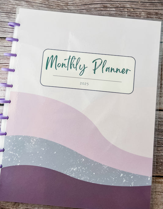 2025 Monthly Planner- Purple Mountains