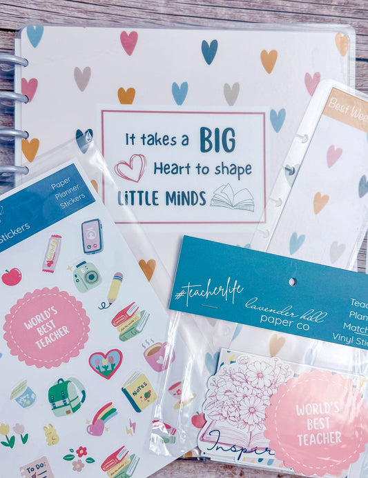 Planner Sticker Bundle- Big Heart Teacher Collection