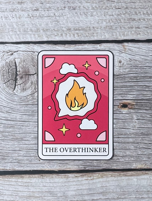 Bookish Sticker- Tarot Card:  The Overthinker