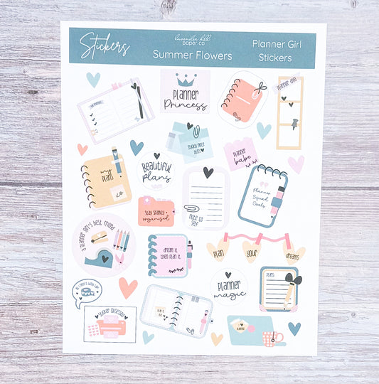 Planner Girl Stickers- Summer Seedlings
