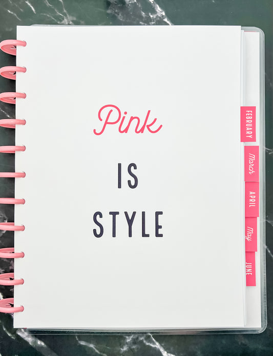 Think Pink Big Life Planner