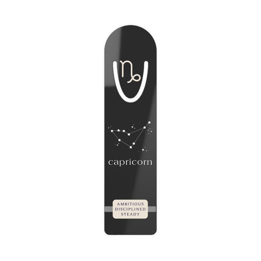 Capricorn Constellation Metal Bookmark — Ambitious. Disciplined. Steady. Zodiac Gift