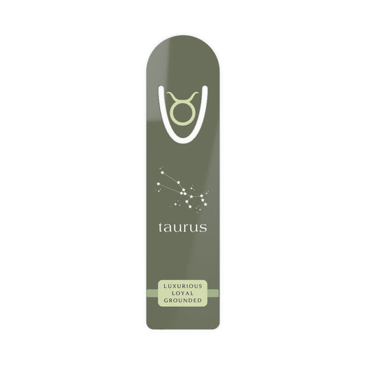 Taurus Constellation Metal Bookmark — Luxurious. Loyal. Grounded. Zodiac Gift