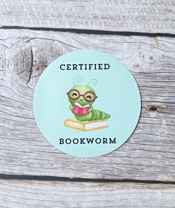 Bookish Sticker- Certified Bookworm