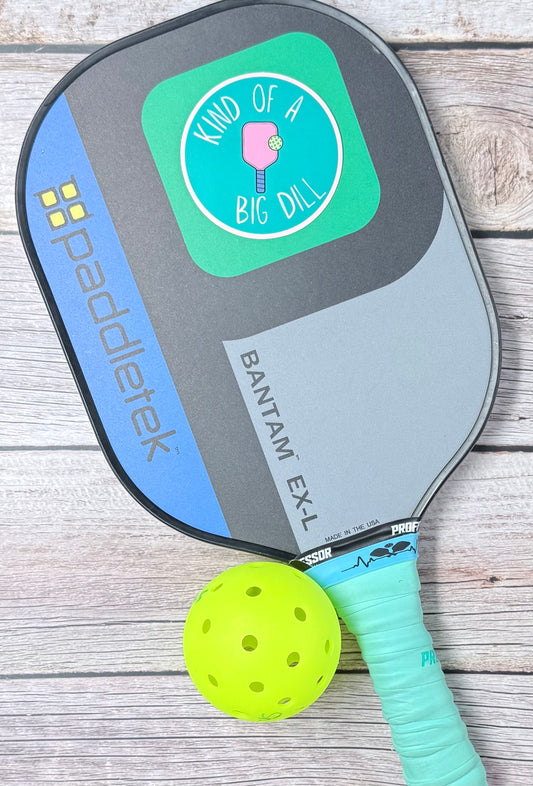 Pickleball Sticker- Kind of a Big DILL (Pink)