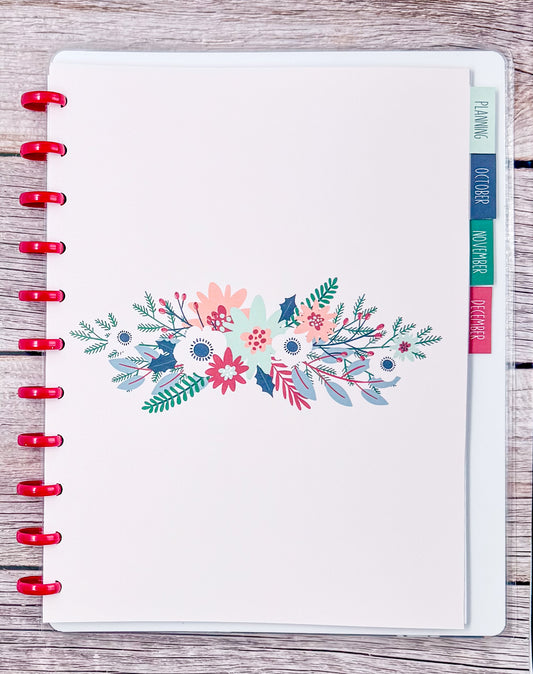 2025 Holiday Planner- Festive Floral
