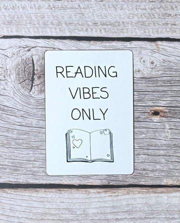 Bookish Sticker- Reading Vibes Only